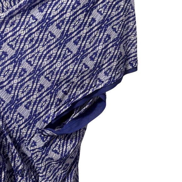 Chicos Size XL Purple Patterned Nylon & Polyester Womens Top Blouse - Picture 7 of 12